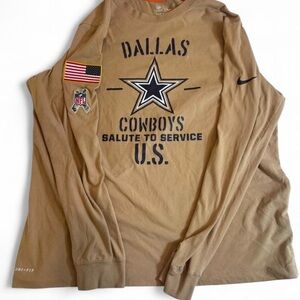 Nike Tan Dallas Cowboys Long Sleeve Tee